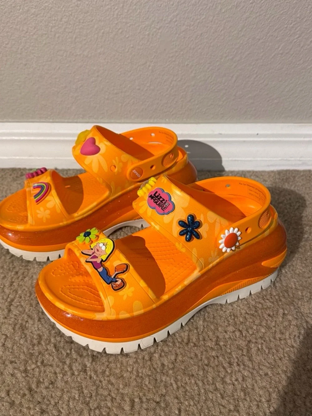 Lizzie Mcguire Orange Crocs